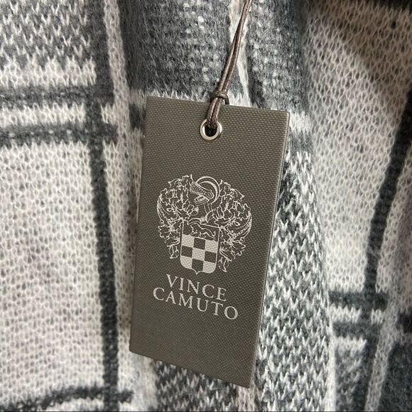 Vince Camuto Plaid Mock-Neck Sweater - Picture 3 of 7